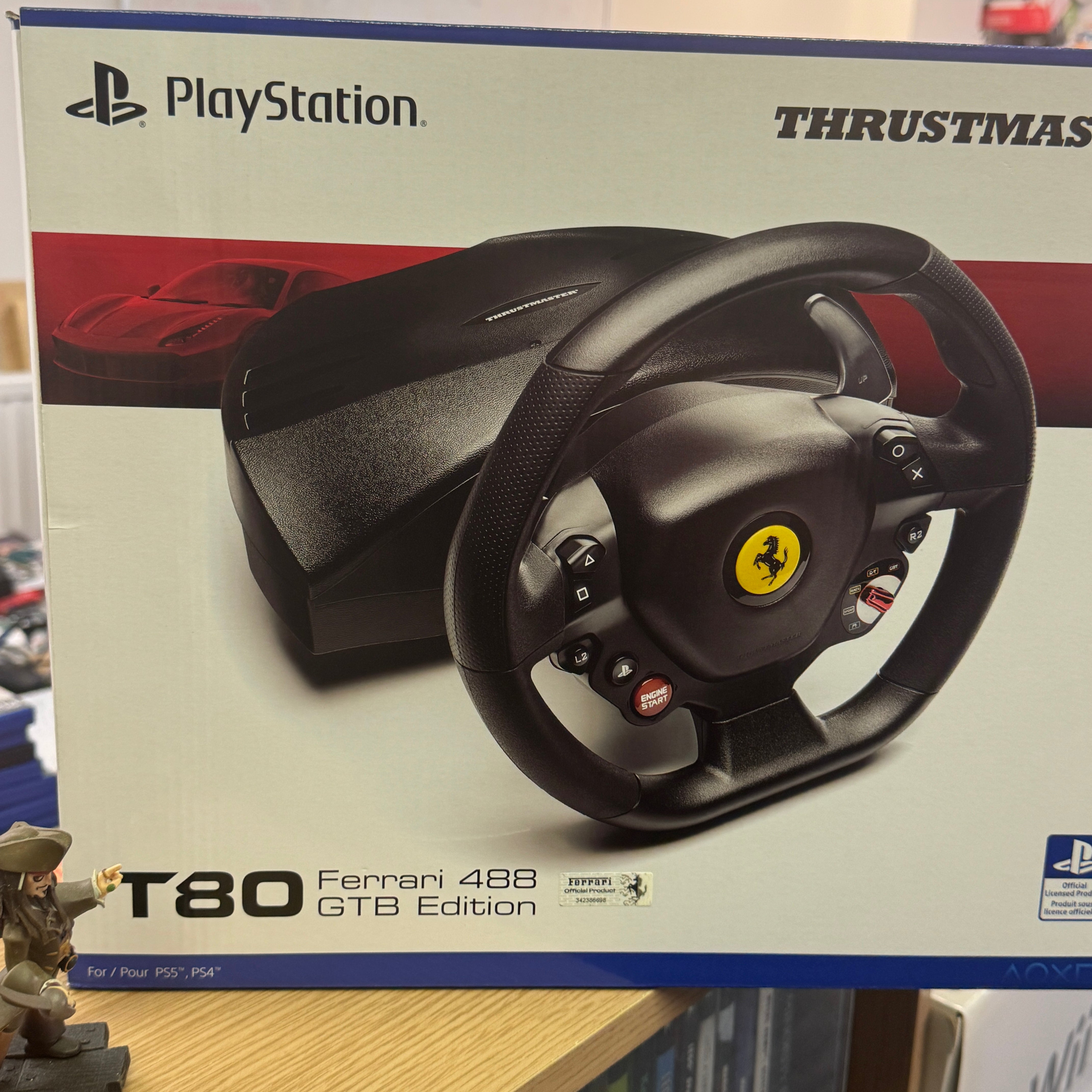 Thrustmaster T80 Ferrari 488 gtb edition PS4 / PS5 / PC Thrustmaster T80 Ferrari 488 gtb edition PS4 / PS5 / PC